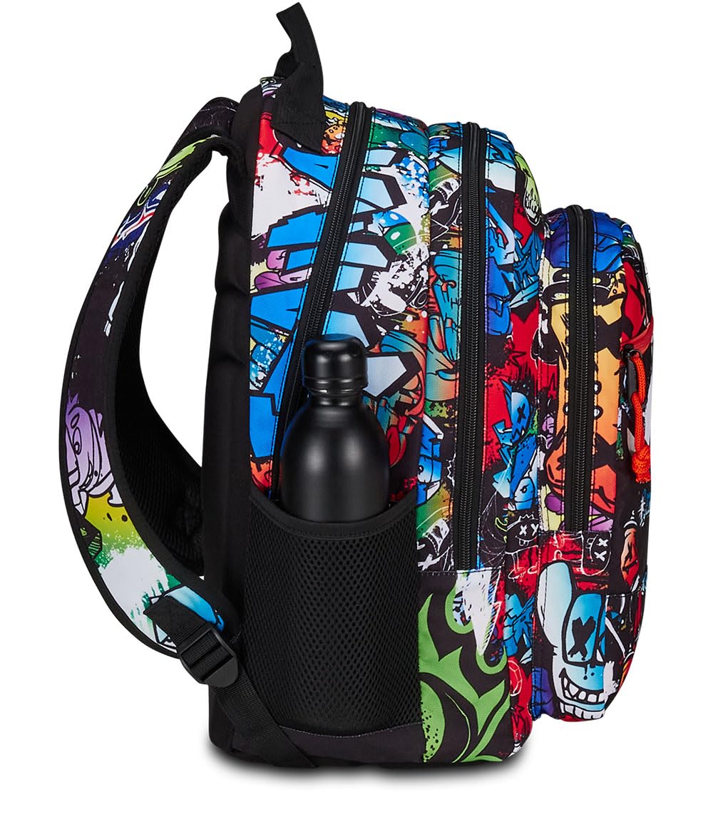 mitama-spider-king-zaino-triplo-scomparto-multicolore-bambino-ragazzo image 5