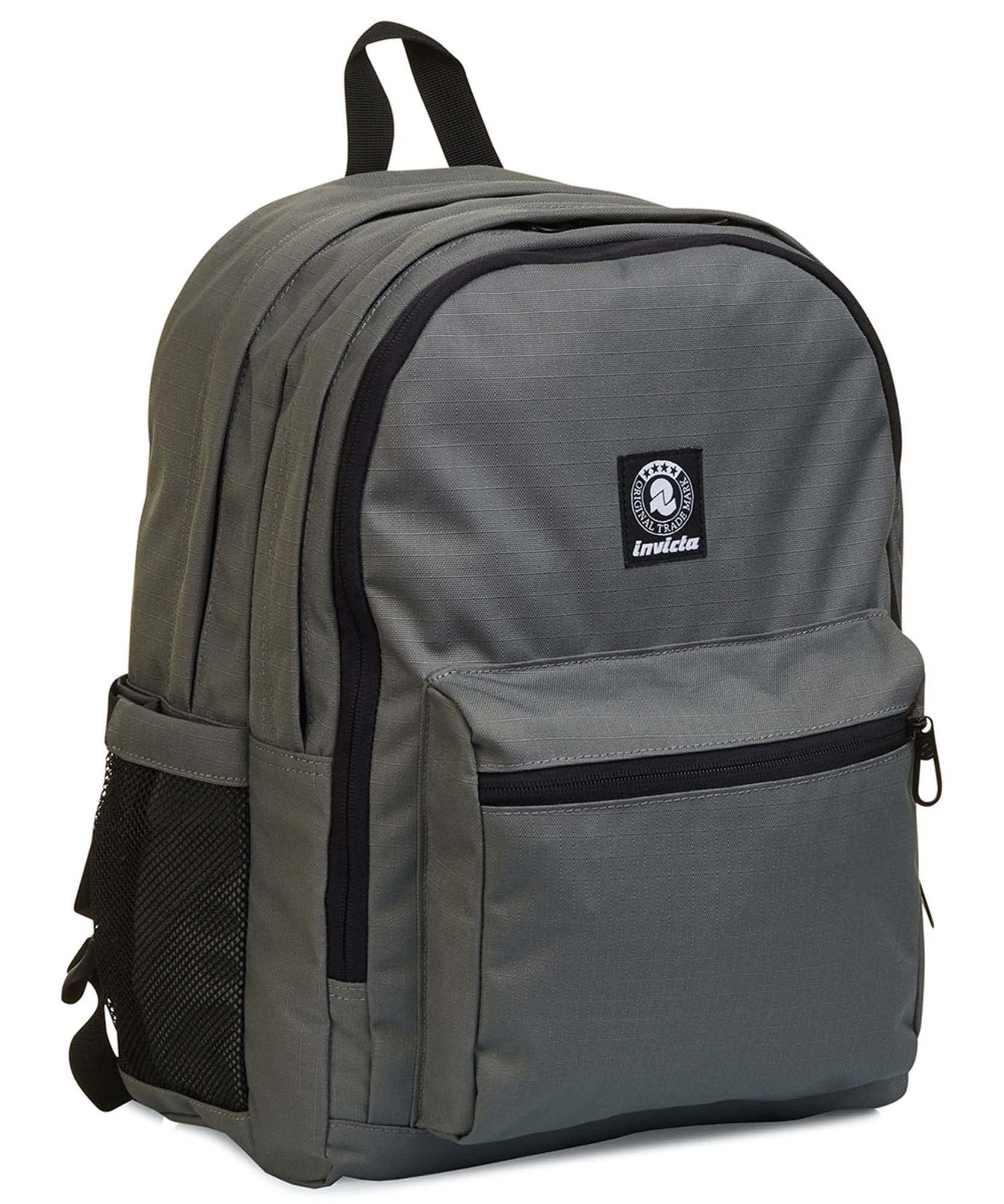 invicta-zaino-blow-up-doppio-scomparto-verde-militare-con-porta-pc-e-porta-borra image 4