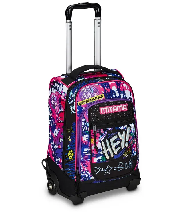 mitama-trolley-dr-junior-hey-dye-trolley-scuola-rosa-e-nero-35-l image 1