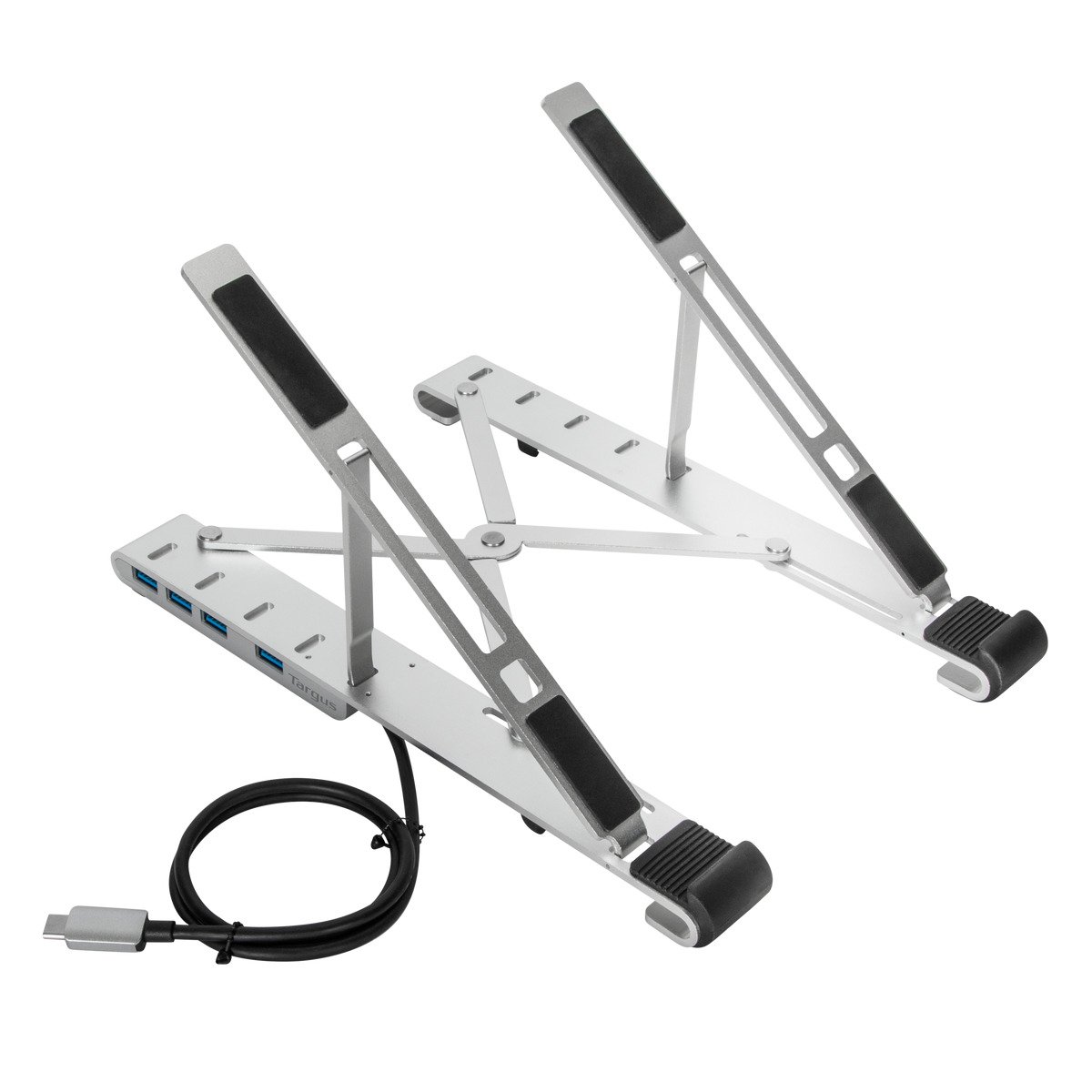 targus-supporto-portatile-con-hub-usb-a-integrato-argento image 4