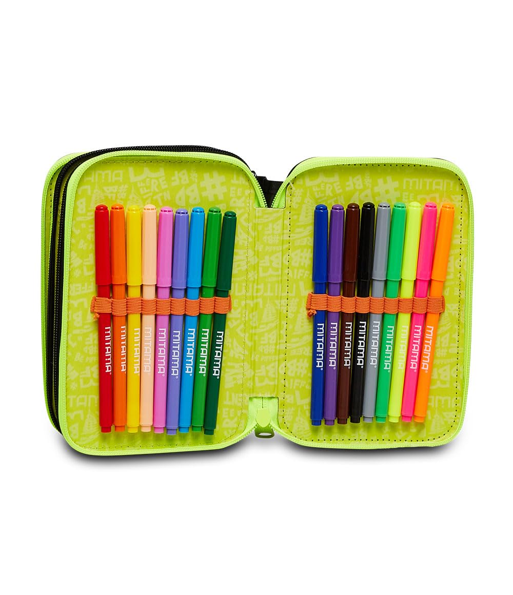 mitama-super-triplo-cool-bro-astuccio-scuola-3-scomparti-da-47-pezzi-nero image 3