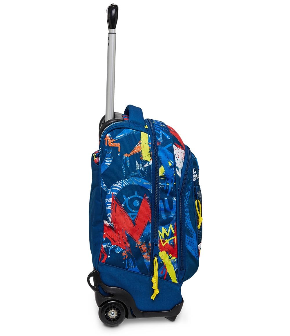 mitama-dr-trolley-junior-street-life-blu-trolley-scuola-doppio-scomparto image 2
