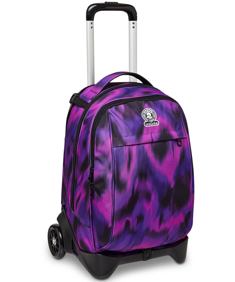 invicta-trolley-scuola-sganciabile-new-tech-space-pink-viola-triplo-uso-zaino-co image 4