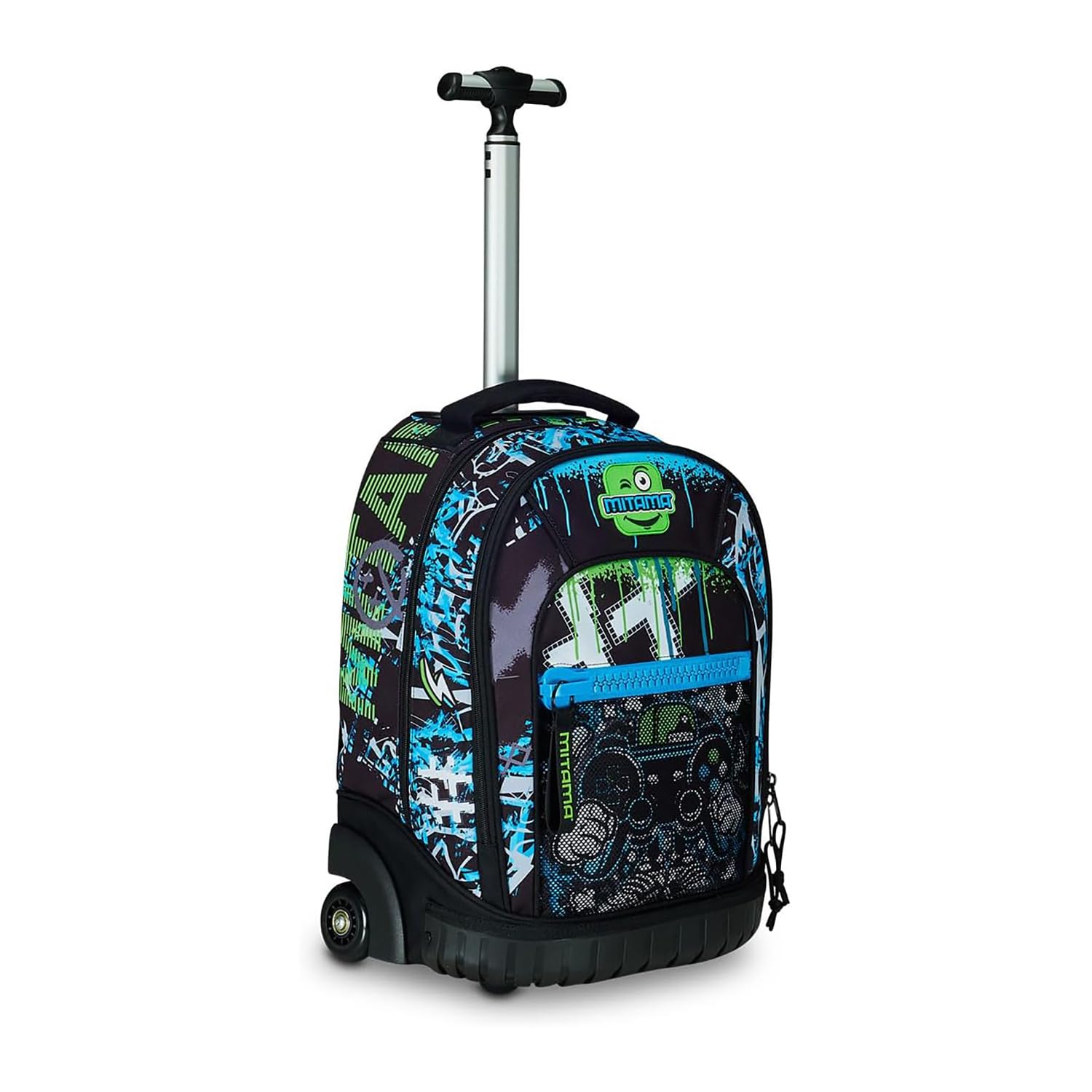 mitama-trolley-run-punch-game-doppio-scomparto-33-l-blu-e-verde image 1