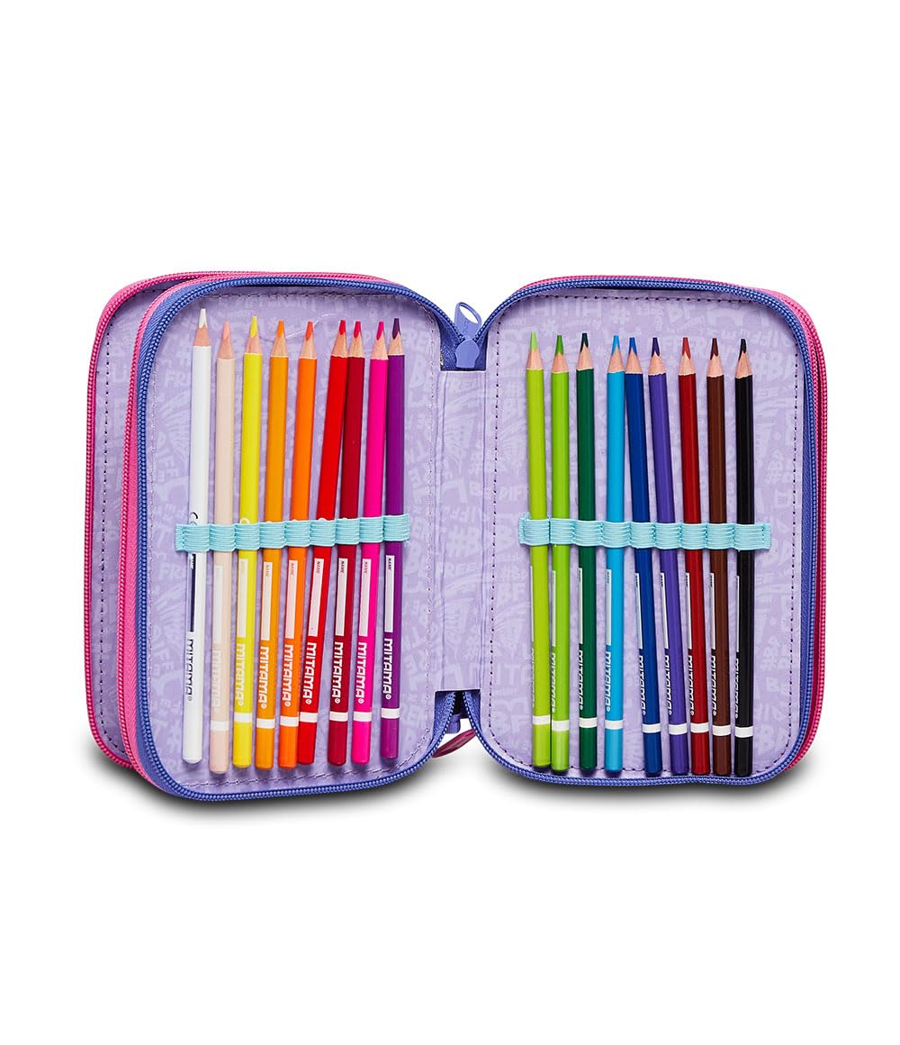 mitama-astuccio-triplo-just-shine-viola-47-pezzi-impermeabile-completo image 4