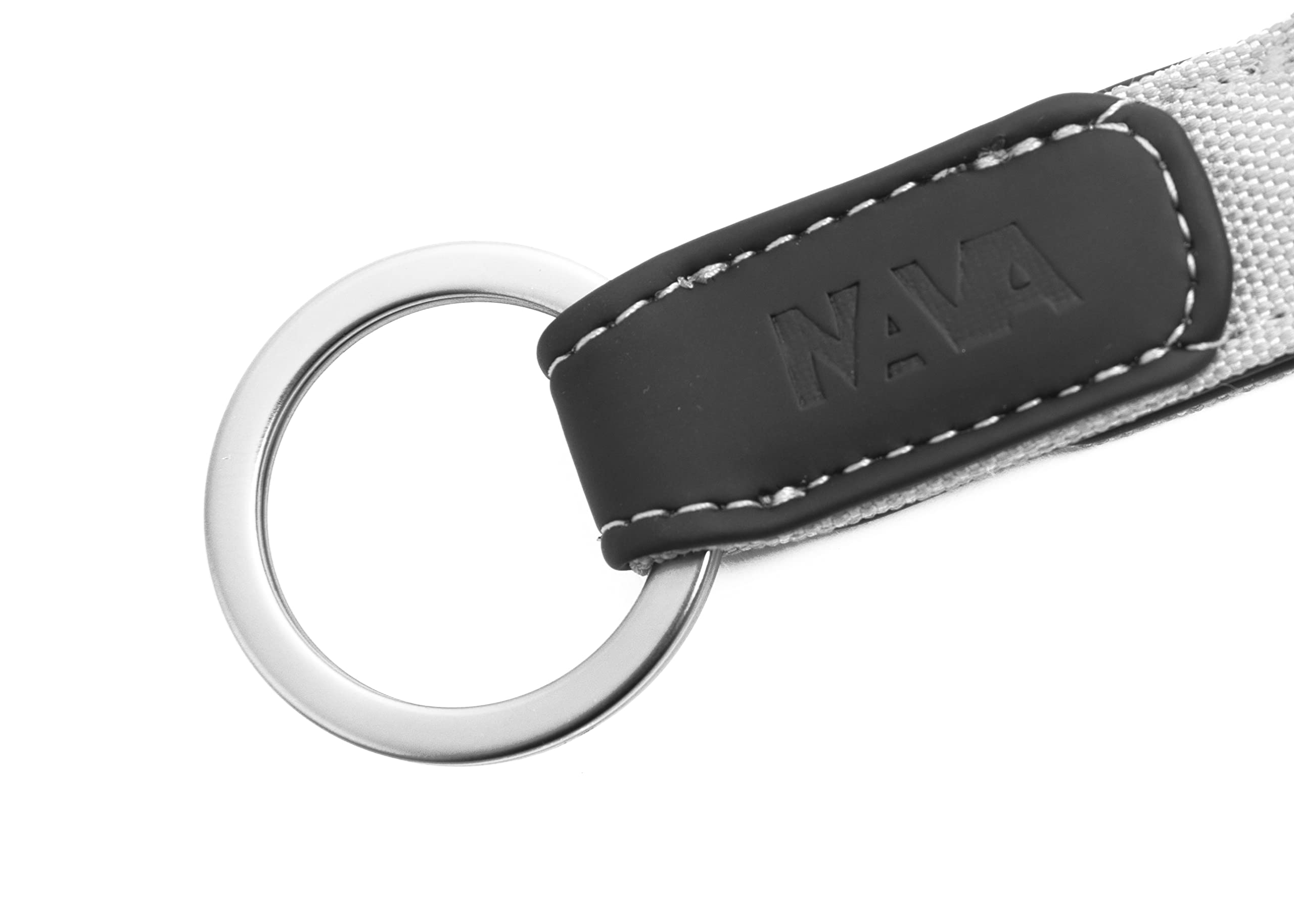 nava-design-twin-portachiavi-con-anello-e-moschettone-bianco-13-x-3-cm image 3