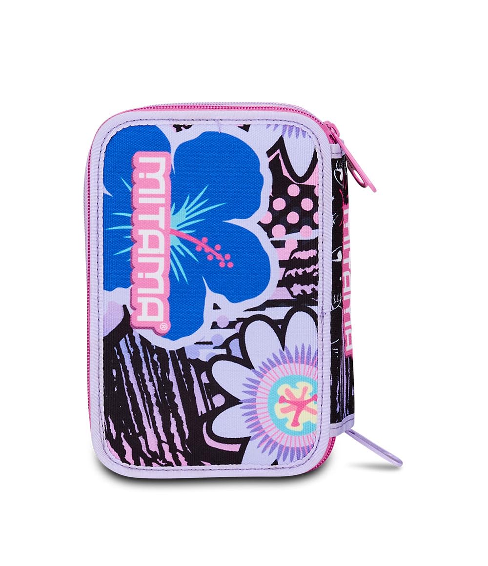 mitama-astuccio-scuola-3-scomparti-flower-fashion-47-pz-completo image 7