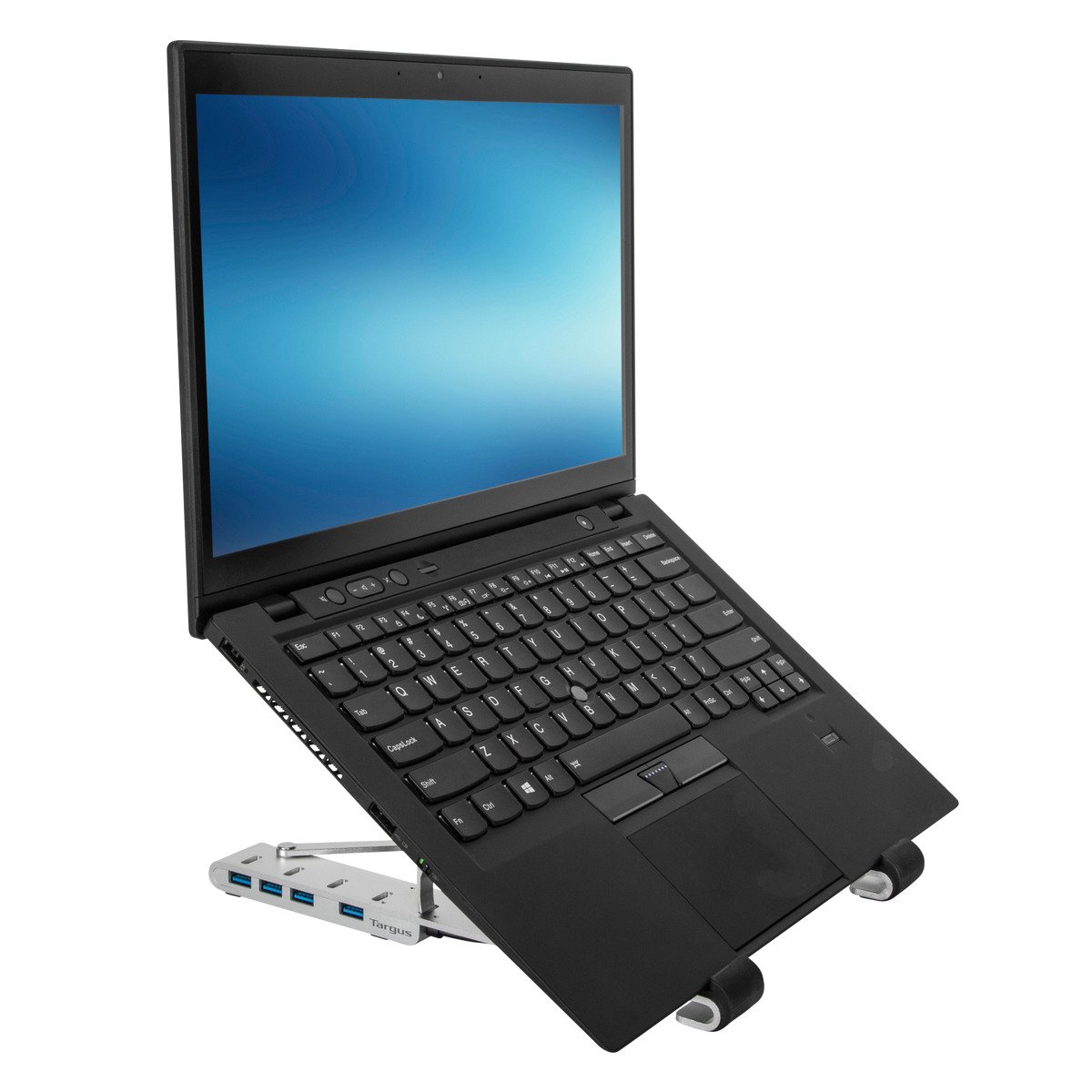 targus-supporto-portatile-con-hub-usb-a-integrato-argento image 2
