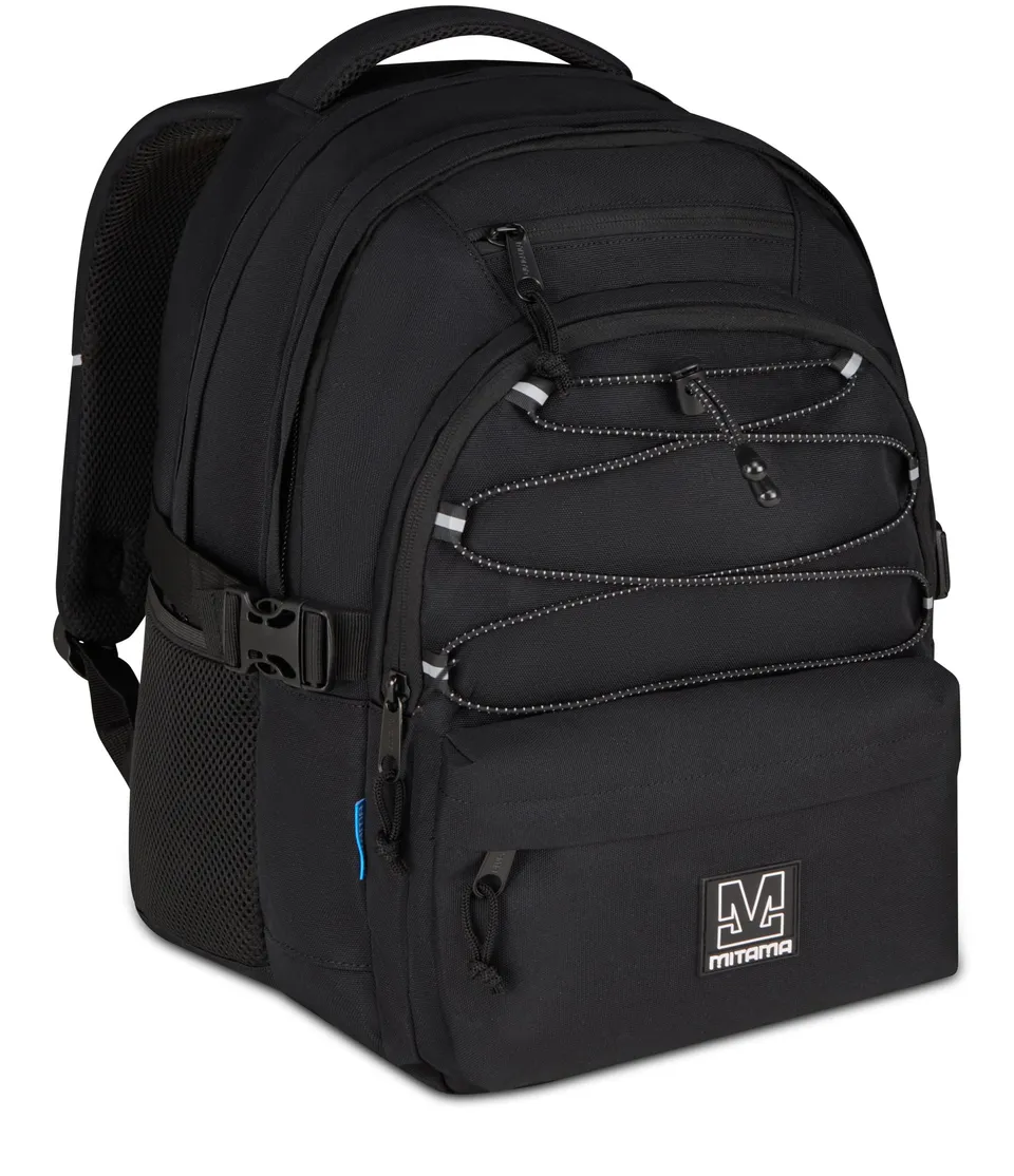 mitama-bdbf-black-out-zaino-scuola-medie-superiori-30l-triplo-scomparto-porta-pc image 1