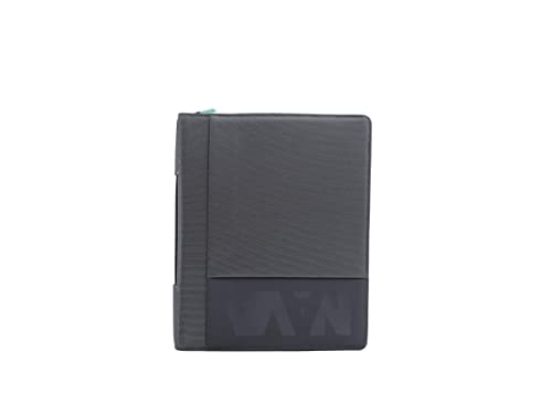 nava-design-cross-portfolio-zip-a4-con-maniglia-grigio-scuro-e-menta-34x28x6-cm image 2