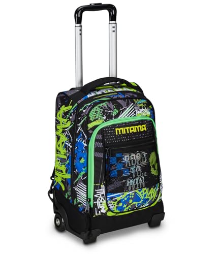 mitama-trolley-dr-junior-road-to-win-nero-e-verde-zaino-trolley-scuola image 8