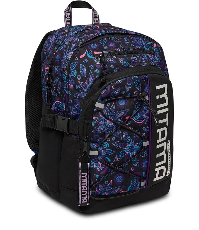 mitama-zaino-scuola-bdbf-paisley-nero-triplo-scomparto image 1
