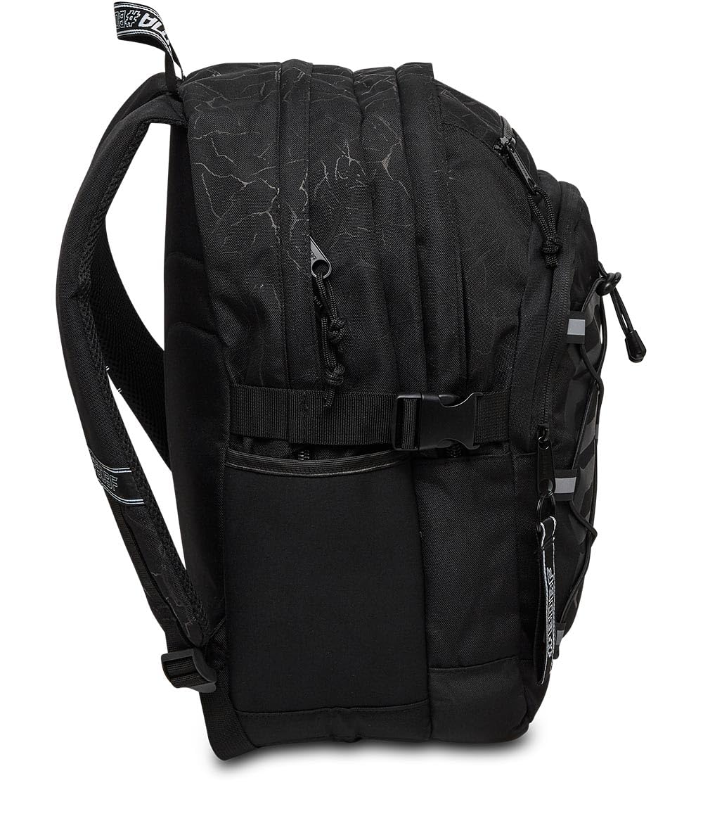 mitama-bdbf-black-cracks-zaino-scuola-nero-triplo-scomparto-impermeabile-con-usb image 3