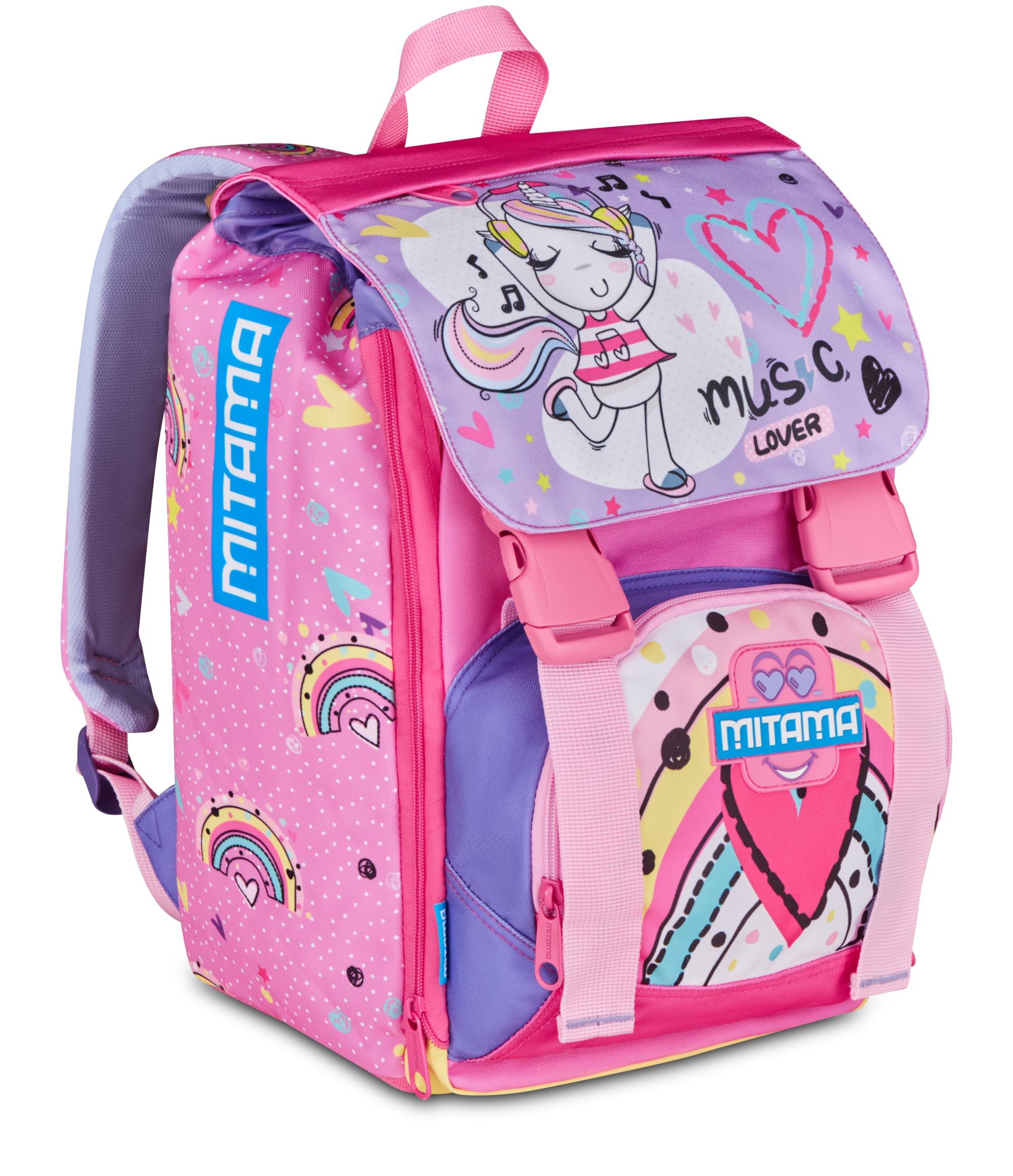mitama-4zip-unimusic-zaino-estensibile-21-28l-elementari-rosa image 2