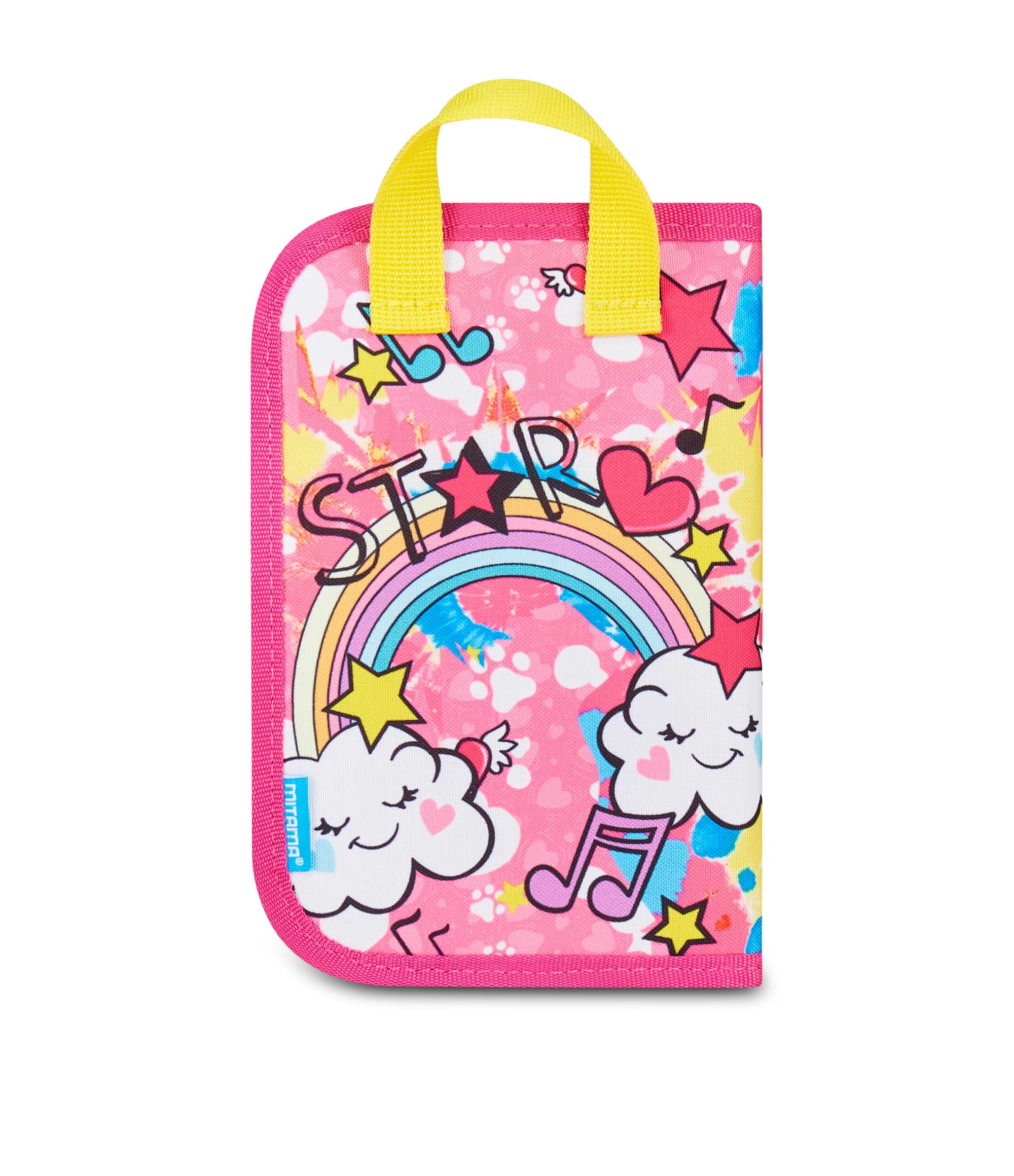 mitama-astuccio-scuola-4-zip-fucsia-3-scomparti-completo-bambina image 4
