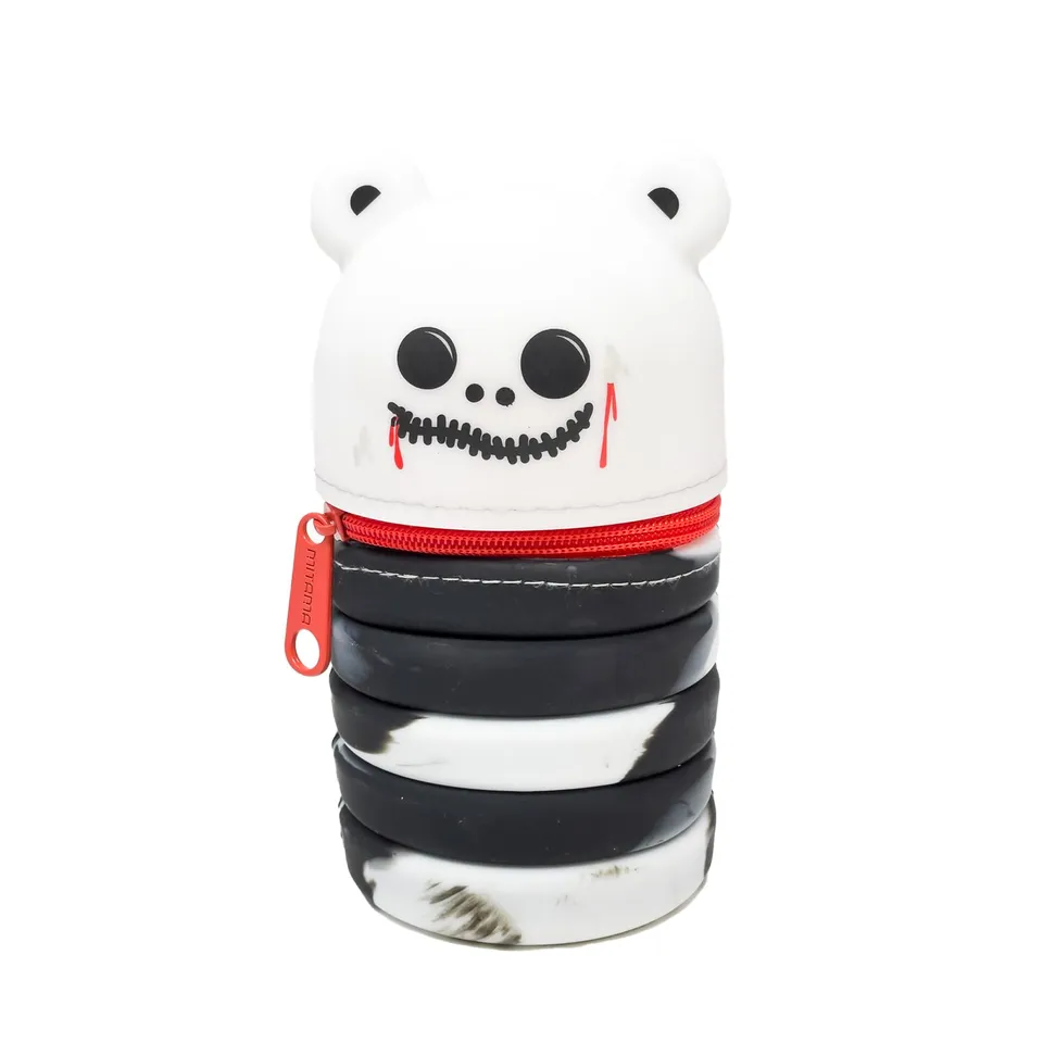 mitama-boom-astuccio-scuola-bambini-allungabile-skull-nero image 1
