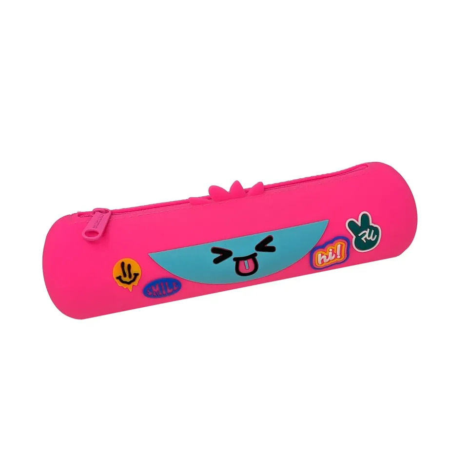 mitama-mitamini-animals-astuccio-silicone-rosa-con-zip-22x6-5x7-cm image 1
