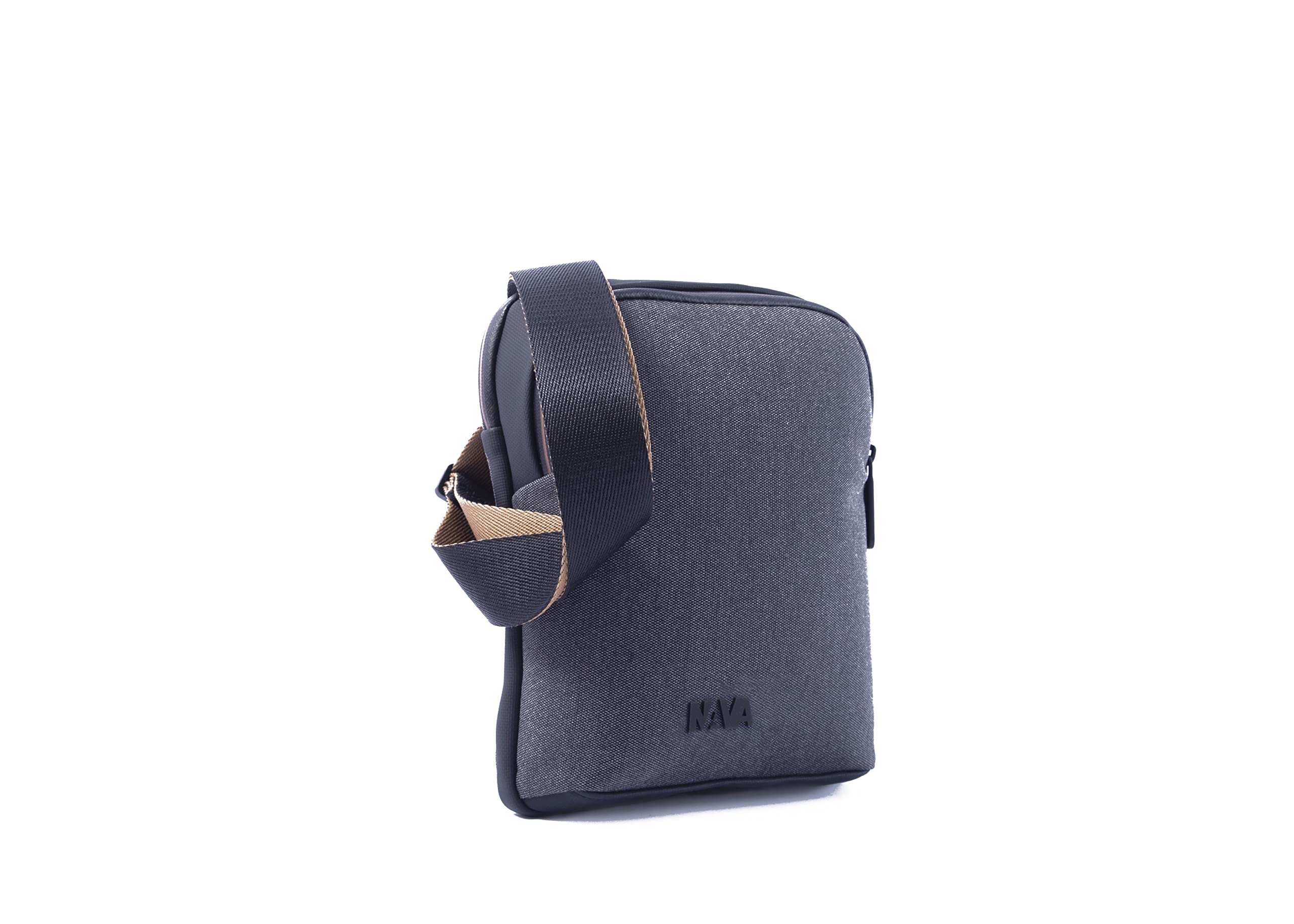 nava-design-motion-tracolla-slim-2-scomparti-grigio-kaky-25-x-20-x-6-cm image 2
