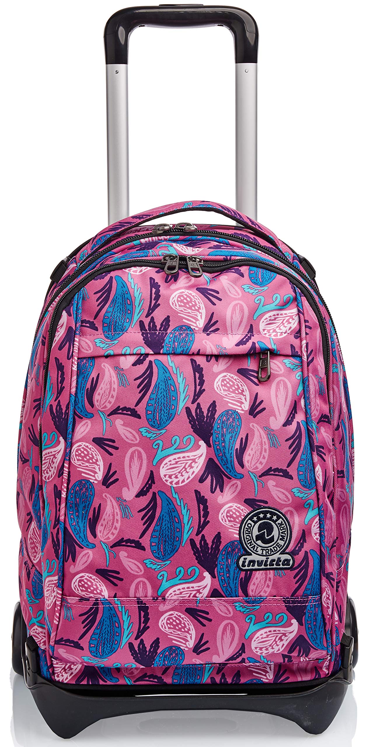 invicta-trolley-scuola-tech-3-in-1-rosa-paisley-34l image 2
