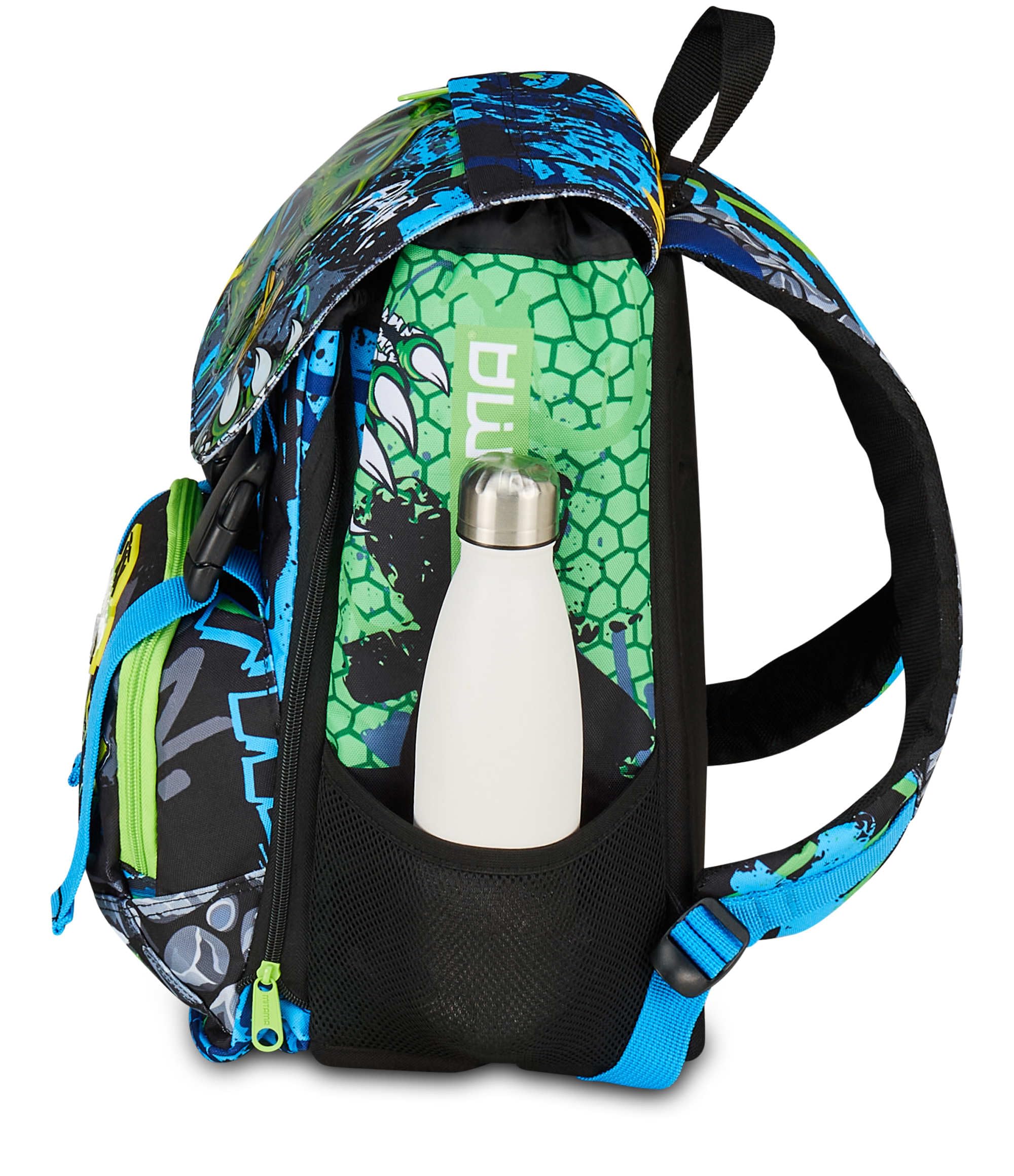 mitama-mitarex-blu-zaino-scuola-estensibile-4-zip-maxi-capienza image 6