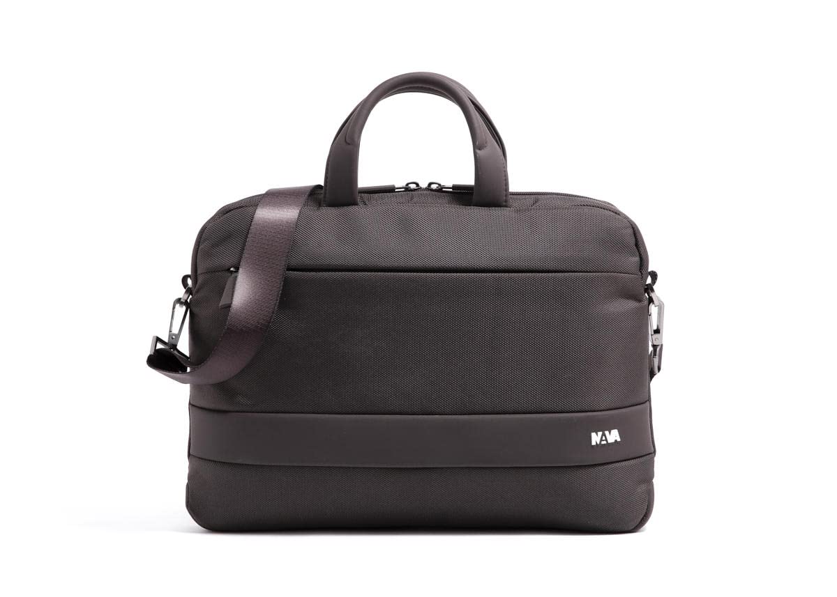 nava-design-easy-plus-cartella-slim-organizzata-porta-pc-marrone-29x42x6-cm image 1