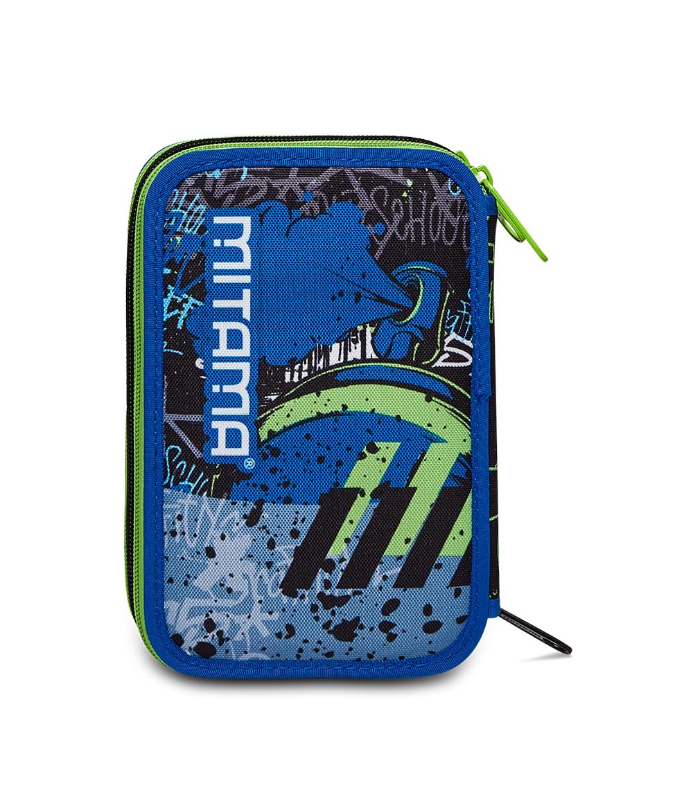 mitama-junior-triplo-citybro-astuccio-scuola-3-scomparti-blu-47-pezzi-impermeabi image 6
