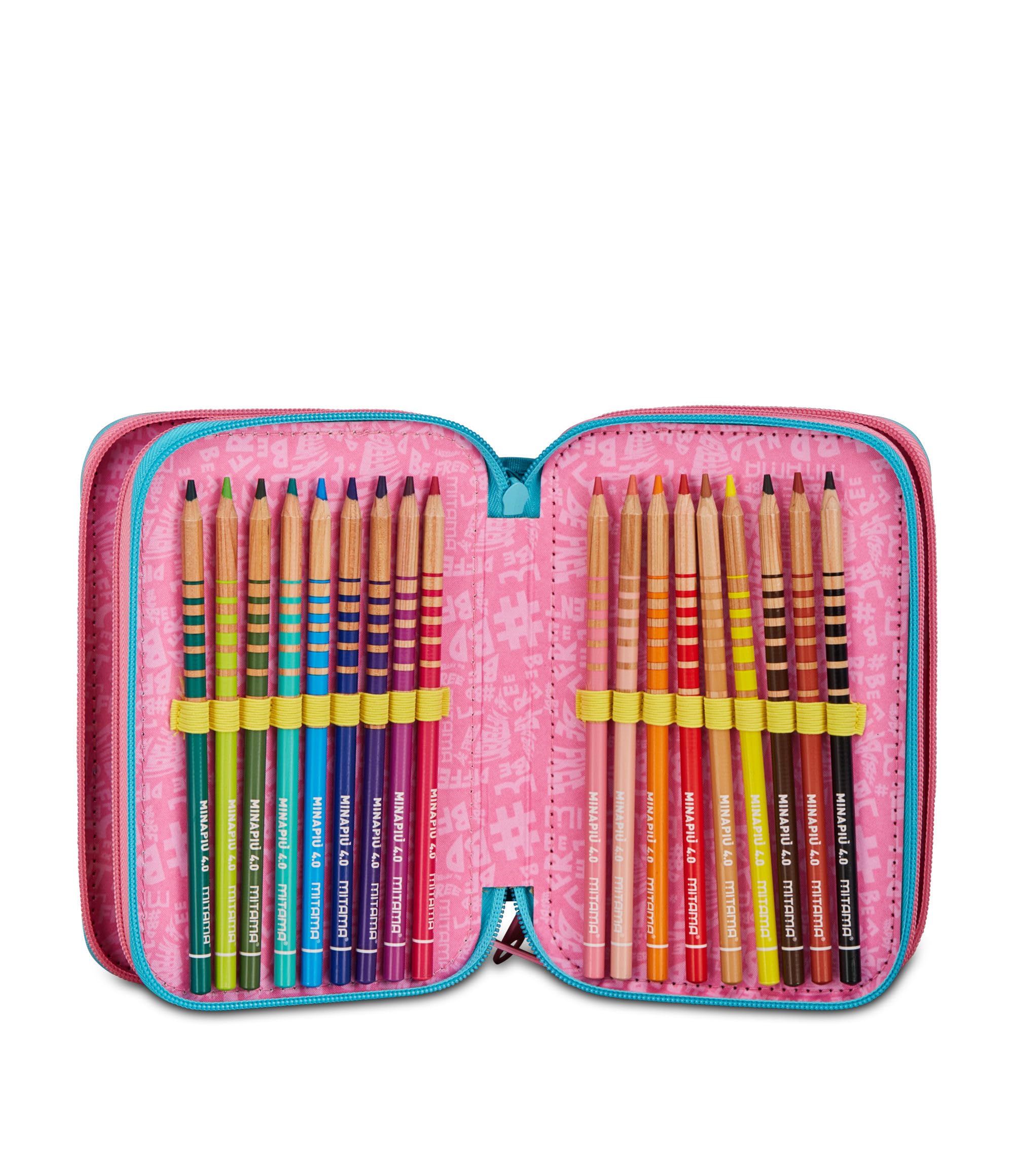 mitama-astuccio-scuola-3-scomparti-sweet-donuts-completo-47-pezzi image 4