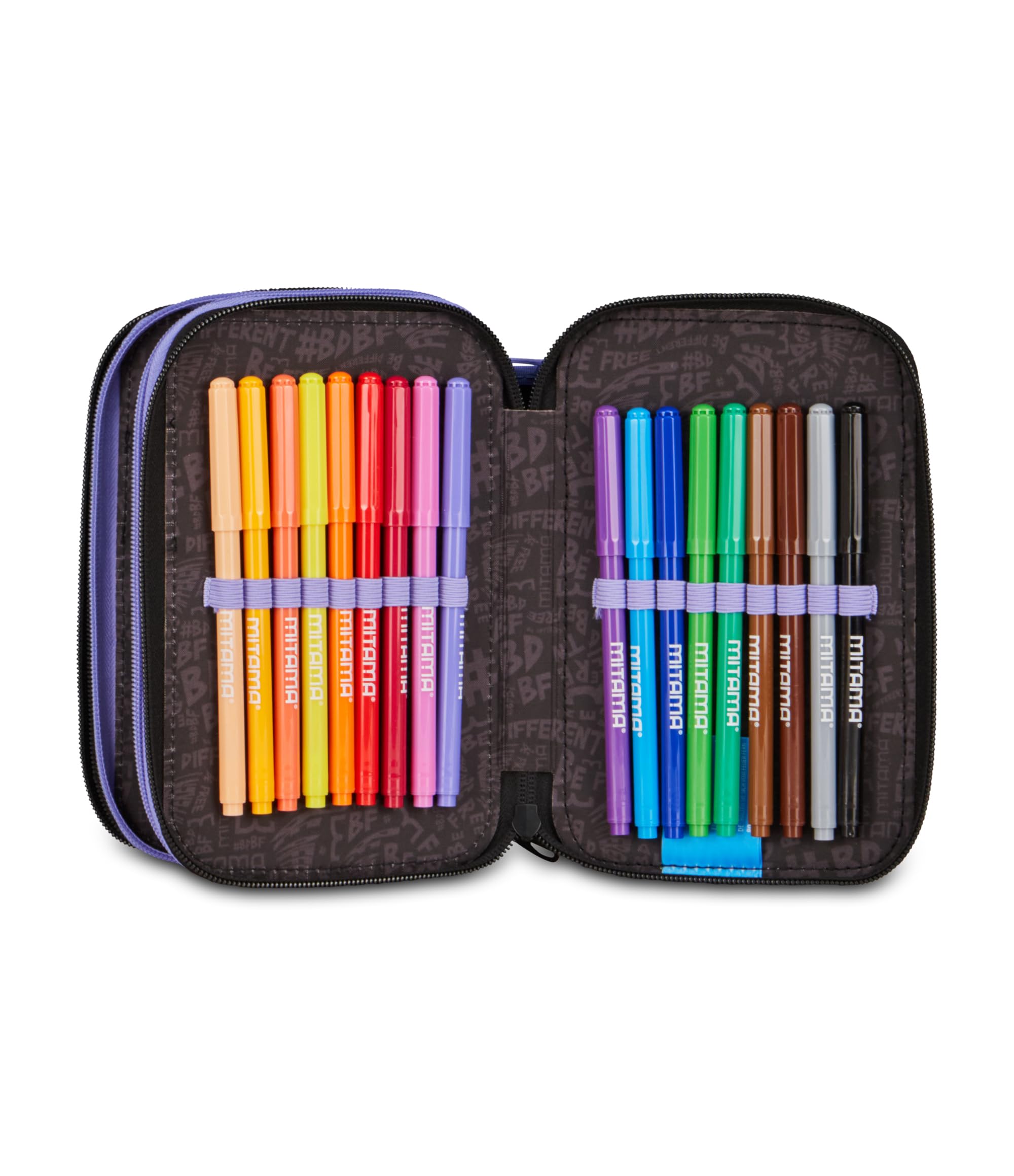 mitama-astuccio-triplo-trendyflowers-con-spinny-pen-47-pezzi image 5