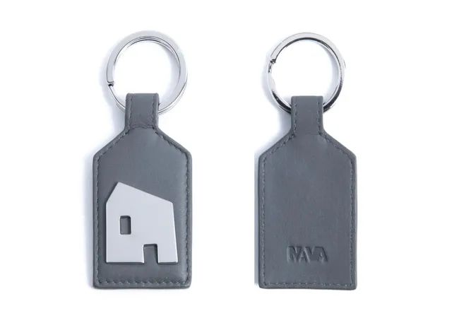 nava-design-smooth-portachiavi-in-pelle-grigia-casa-10-x-4-cm image 1