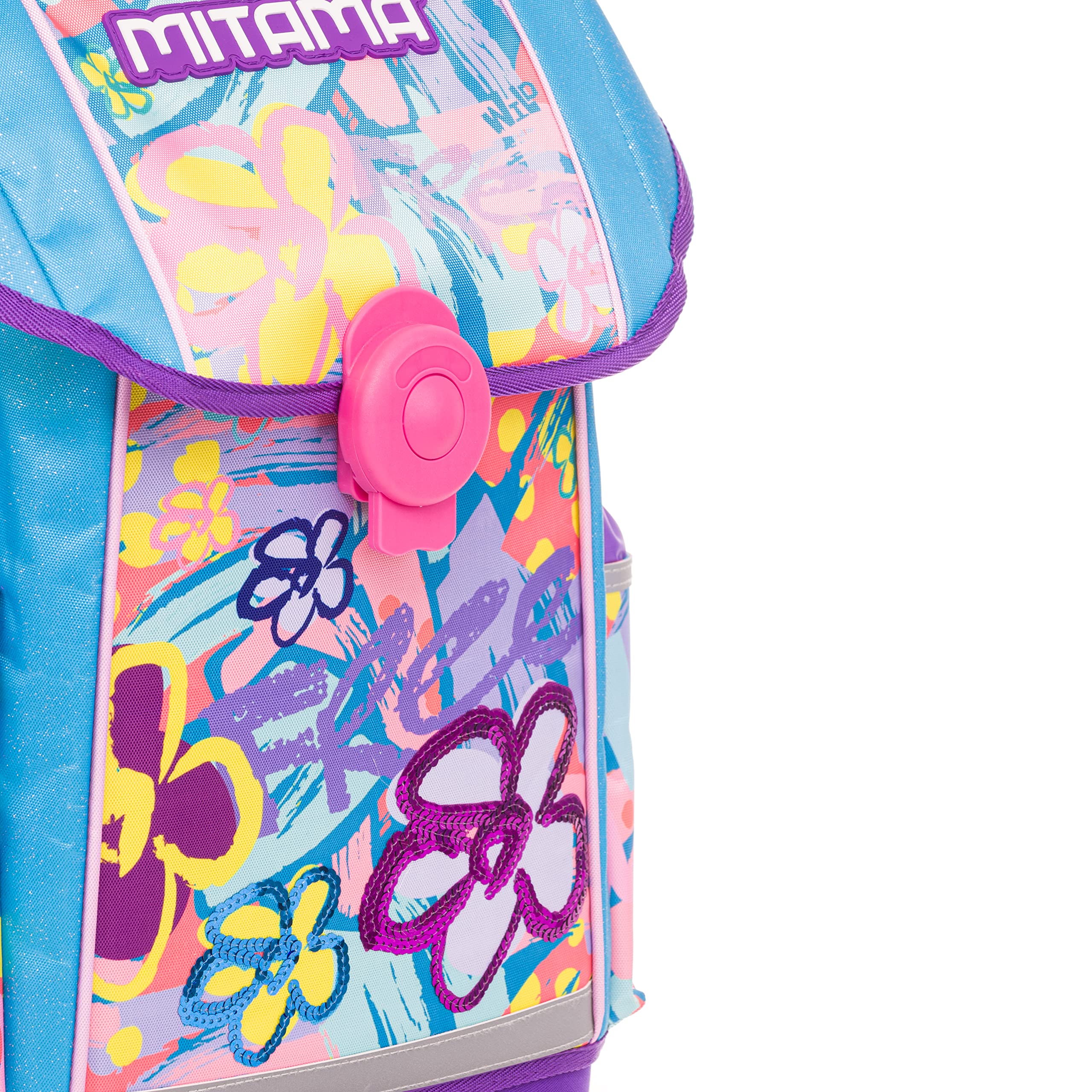 mitama-upside-girl-flowers-zaino-scuola-elementare-ergonomico-24-litri-impermeab image 5