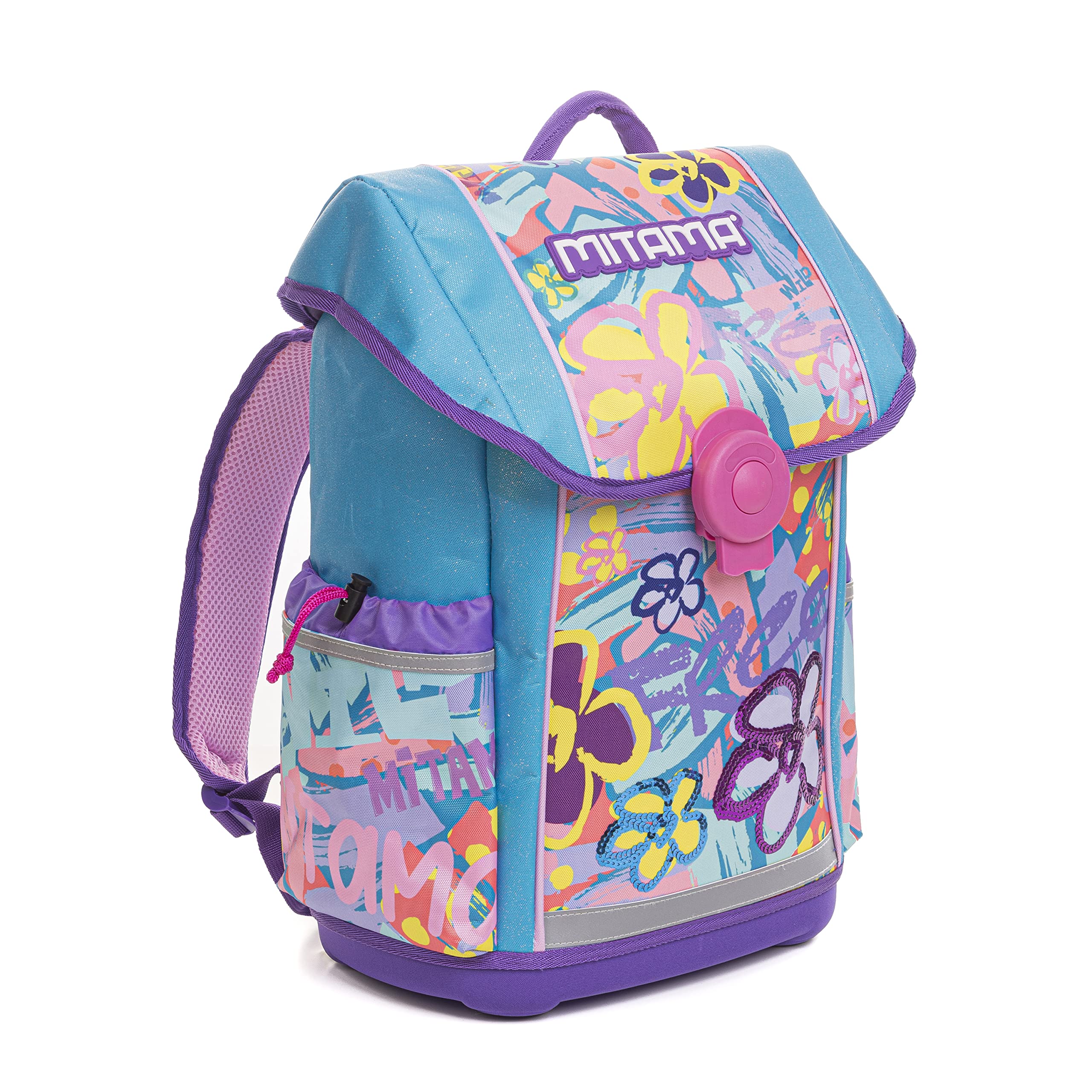 mitama-upside-girl-flowers-zaino-scuola-elementare-ergonomico-24-litri-impermeab image 2