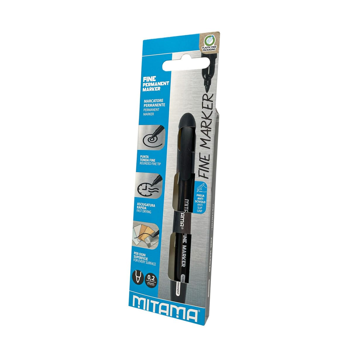 mitama-fine-marker-permanente-nero-punta-fine-0-8-mm image 2