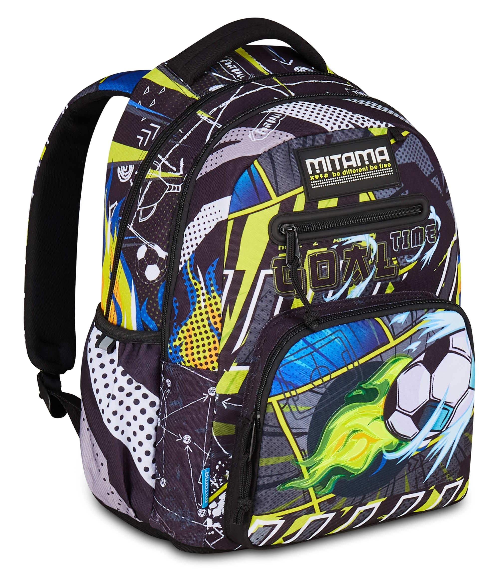 mitama-new-plus-mangaball-nero-zaino-scuola-elementare-30-l-ergonomico image 2
