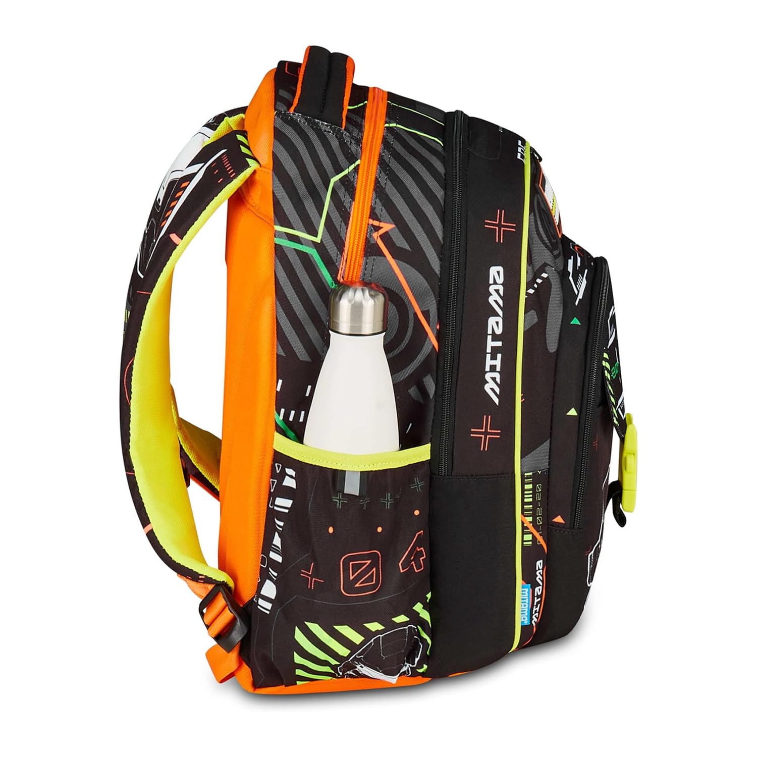 mitama-zaino-scuola-new-plus-fluo-battle-triplo-scomparto-30l image 3