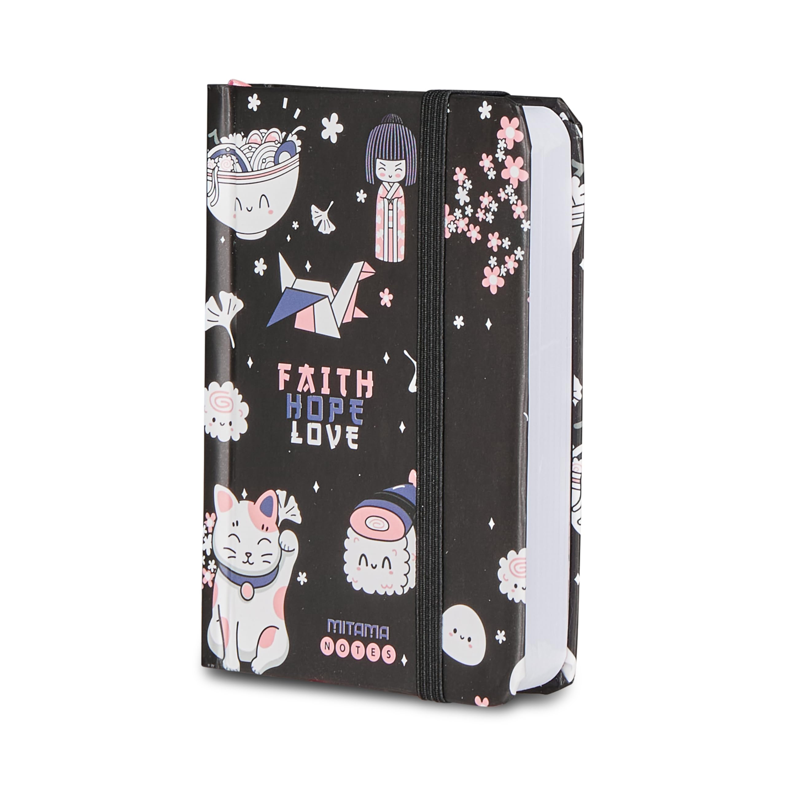 mitama-taccuino-grafica-japan-nero-taccuino-notes-copertina-rigida-8-x-11-cm image 1