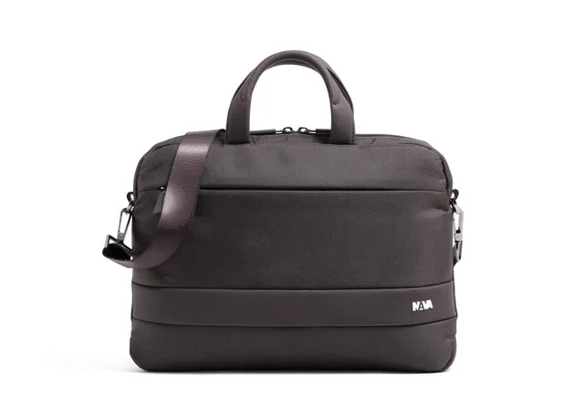 nava-design-easy-plus-cartella-slim-organizzata-porta-pc-marrone-29x42x6-cm image 1