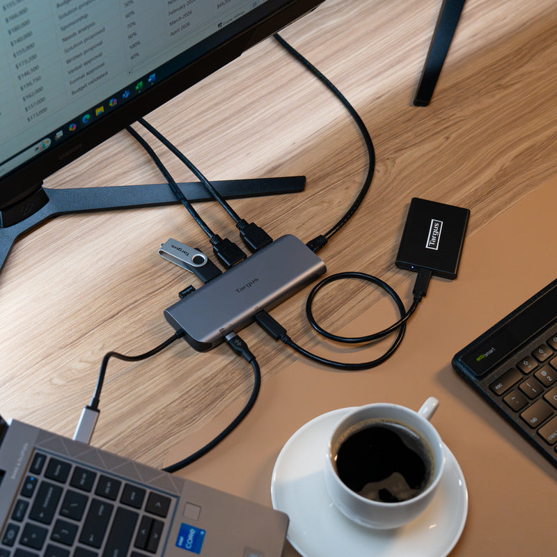 targus-dual-video-dock-mobile-con-pass-thru-140w-epr-usb-c-nero image 8