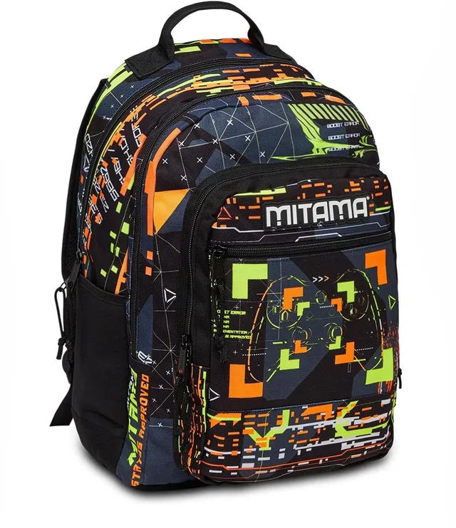 mitama-new-plus-metaverse-nero-zaino-scuola-triplo-scomparto-impermeabile image 1