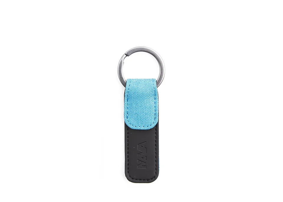 nava-design-twin-portachiavi-piatto-in-tessuto-10-x-3-cm-celeste image 1