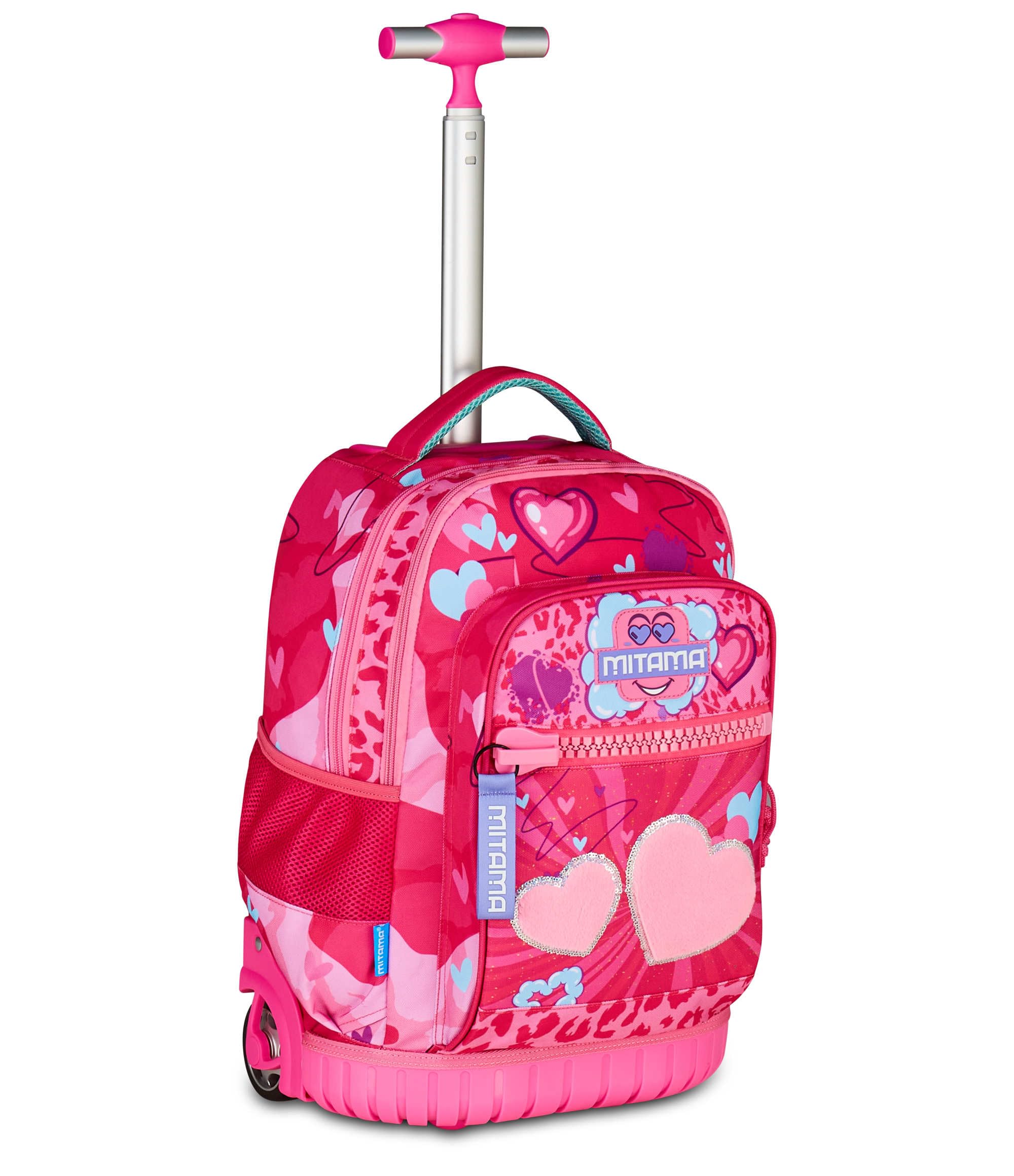 mitama-furrypink-trolley-run-maxi-doppio-scomparto-fucsia image 2
