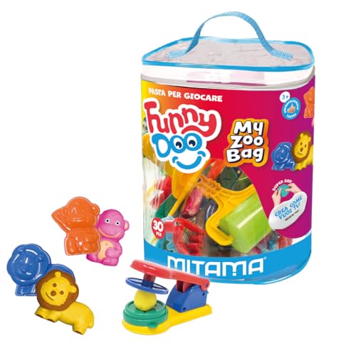 mitama-my-zoo-bag-funny-doo-pasta-da-modellare-30-pezzi-con-formine-zoo image 6