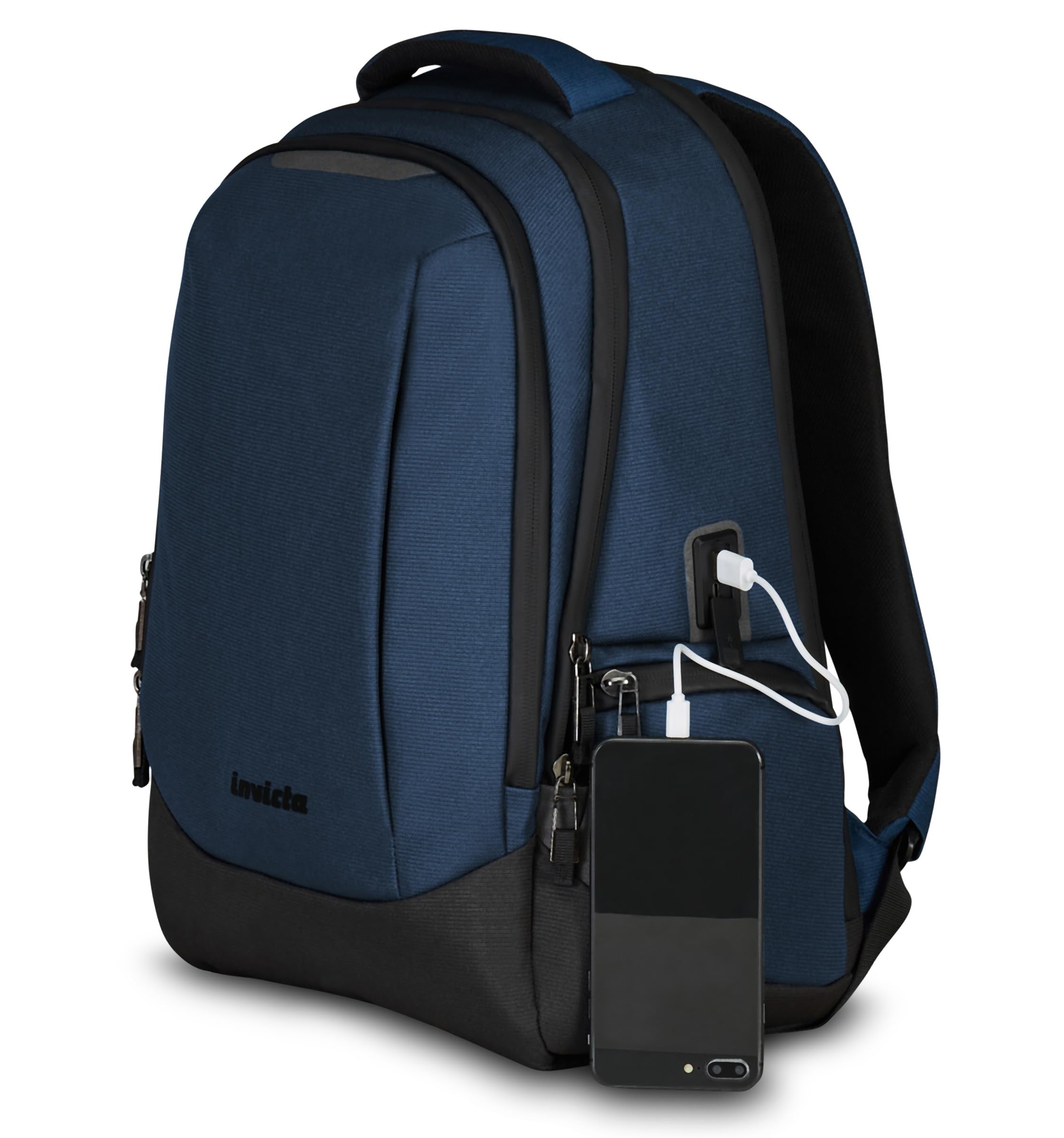 invicta-zaino-mate-m-doppio-scomparto-con-porta-laptop-e-porta-usb-ufficio-viagg image 5