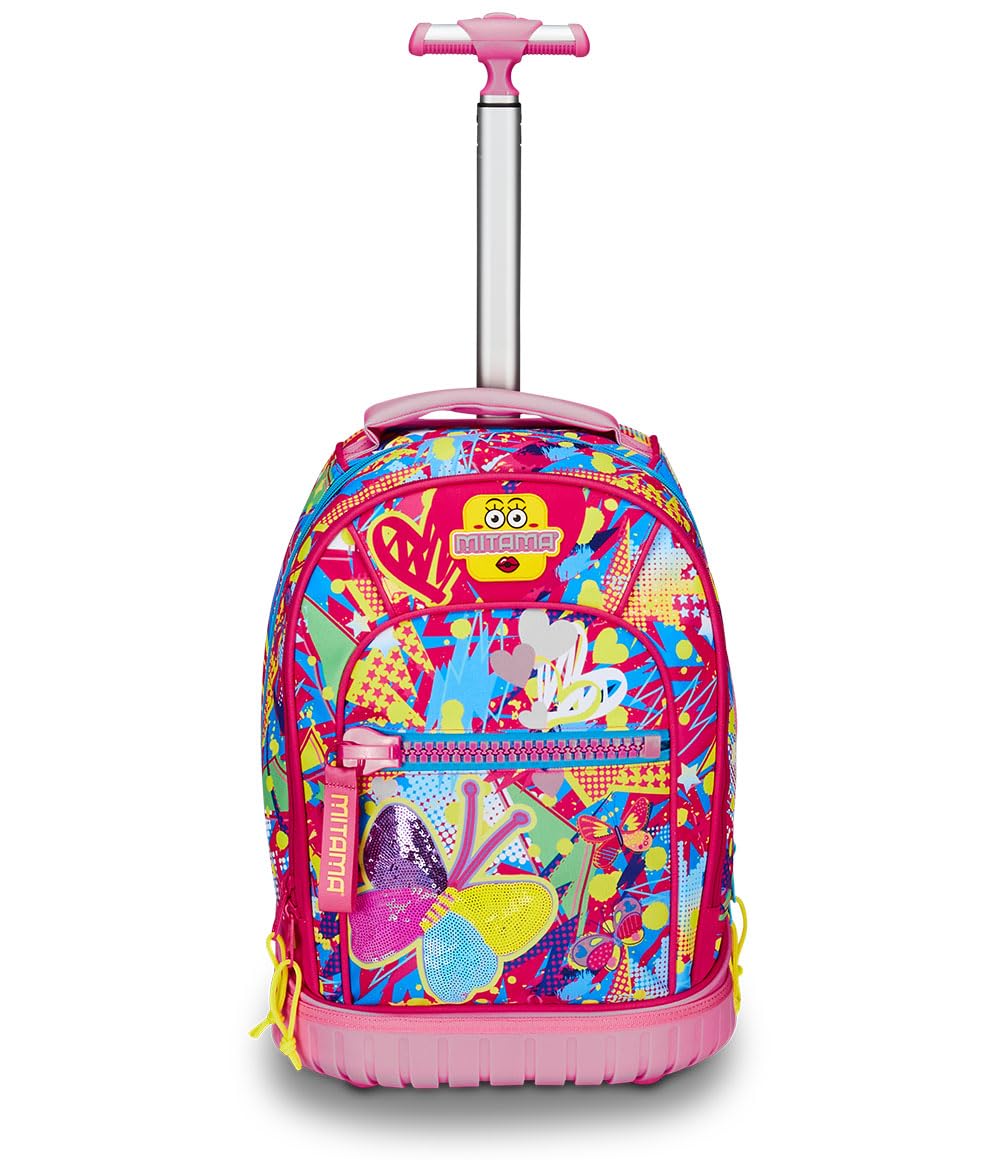 mitama-run-butterfly-trolley-scuola-rosa-doppio-scomparto image 2
