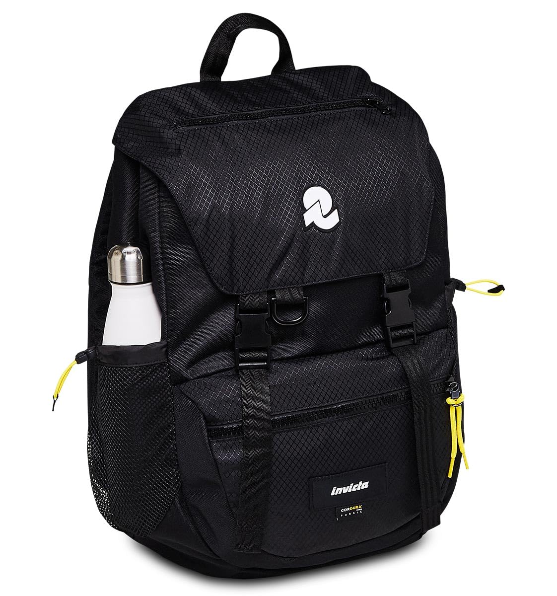 invicta-jolly-x-nero-zaino-mono-scomparto-con-tasca-pc-scuola-ufficio image 2