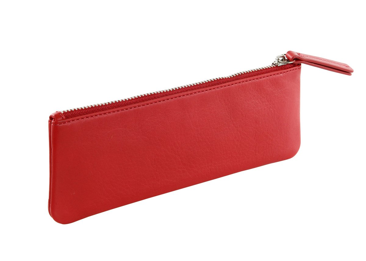 nava-design-smooth-astuccio-sottile-pochette-in-pelle-rosso-con-zip image 2