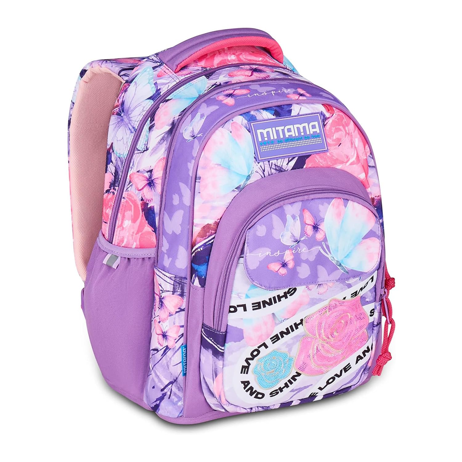 mitama-zaino-scuola-new-plus-love-shine-triplo-scomparto-30l image 1