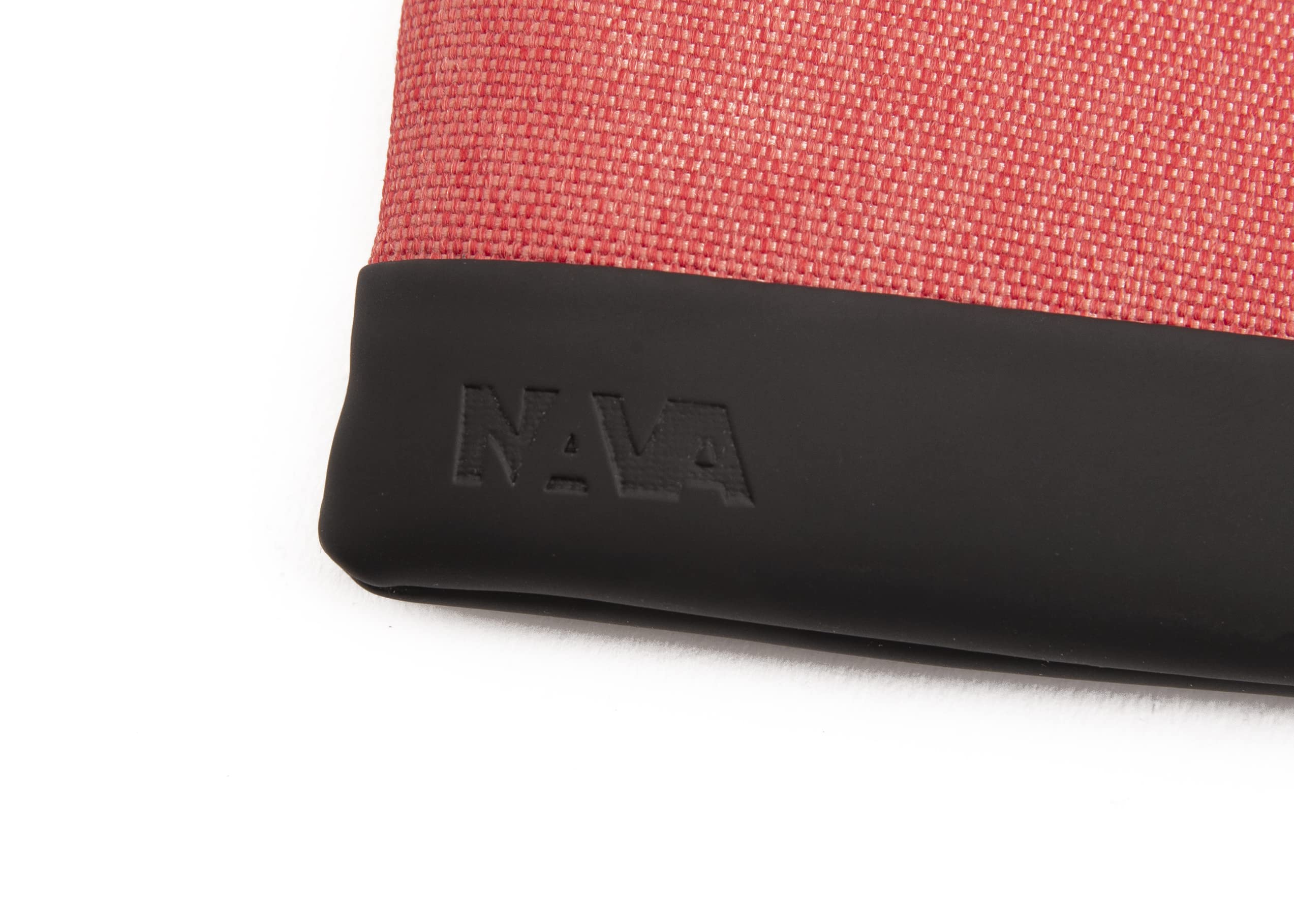 nava-design-twin-astuccio-portachiavi-con-zip-e-catena-rosso-corallo-7-x-12-x-1- image 3