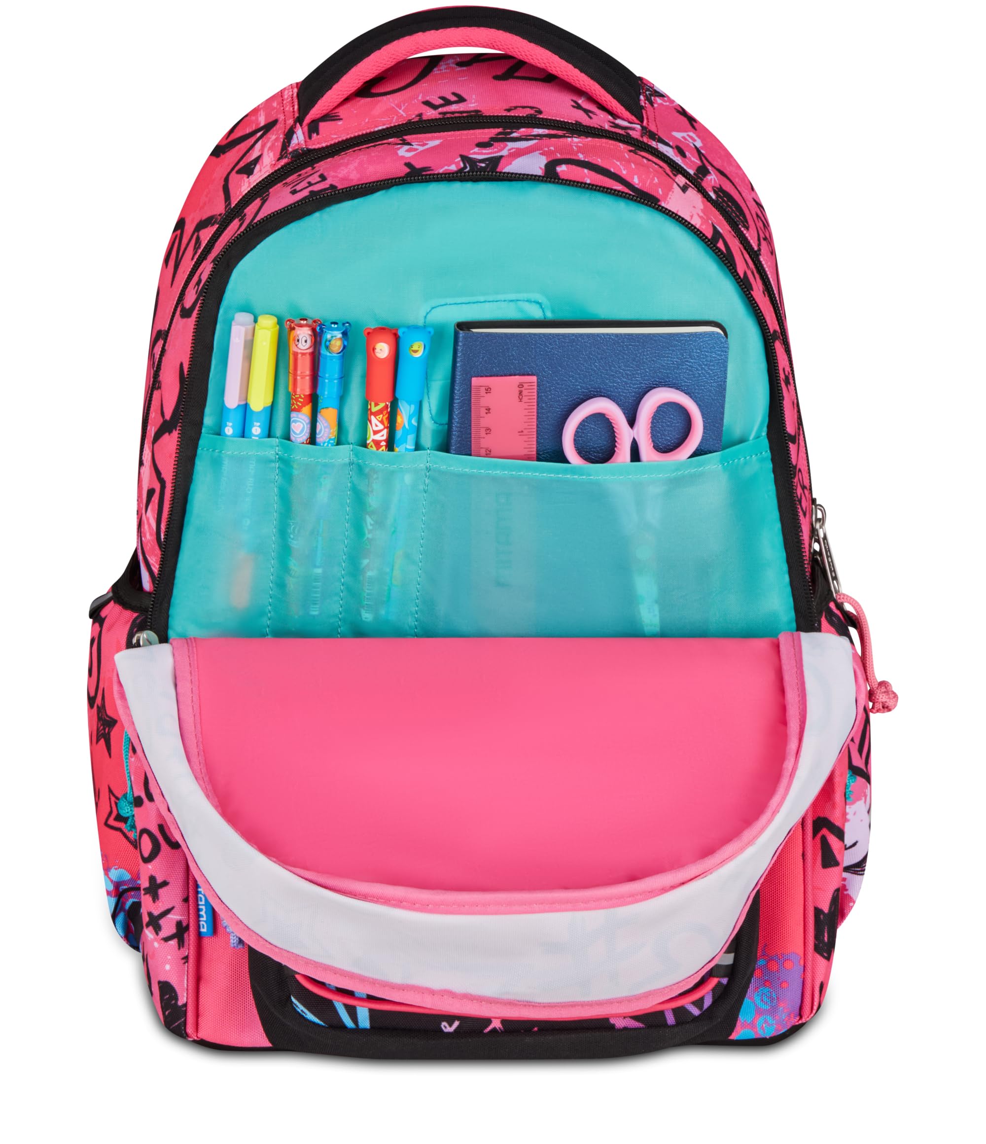 mitama-m-power-rocknlove-zaino-scuola-elementare-triplo-scomparto-rosa image 7