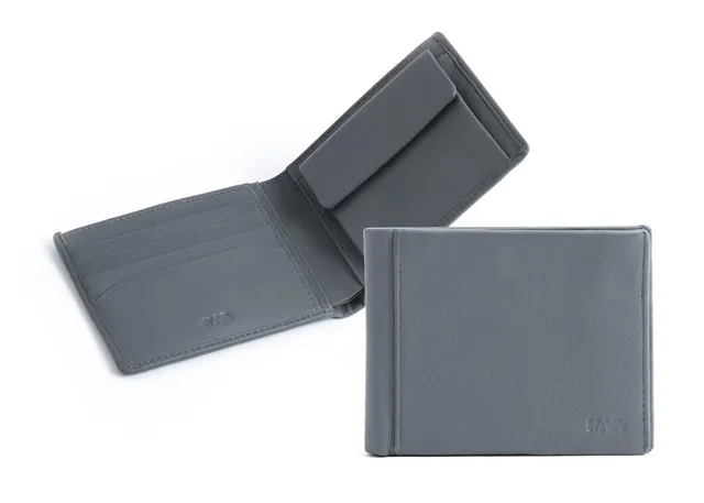 nava-design-smooth-portafoglio-orizzontale-uomo-slim-in-pelle-grigio-10x13-cm image 1