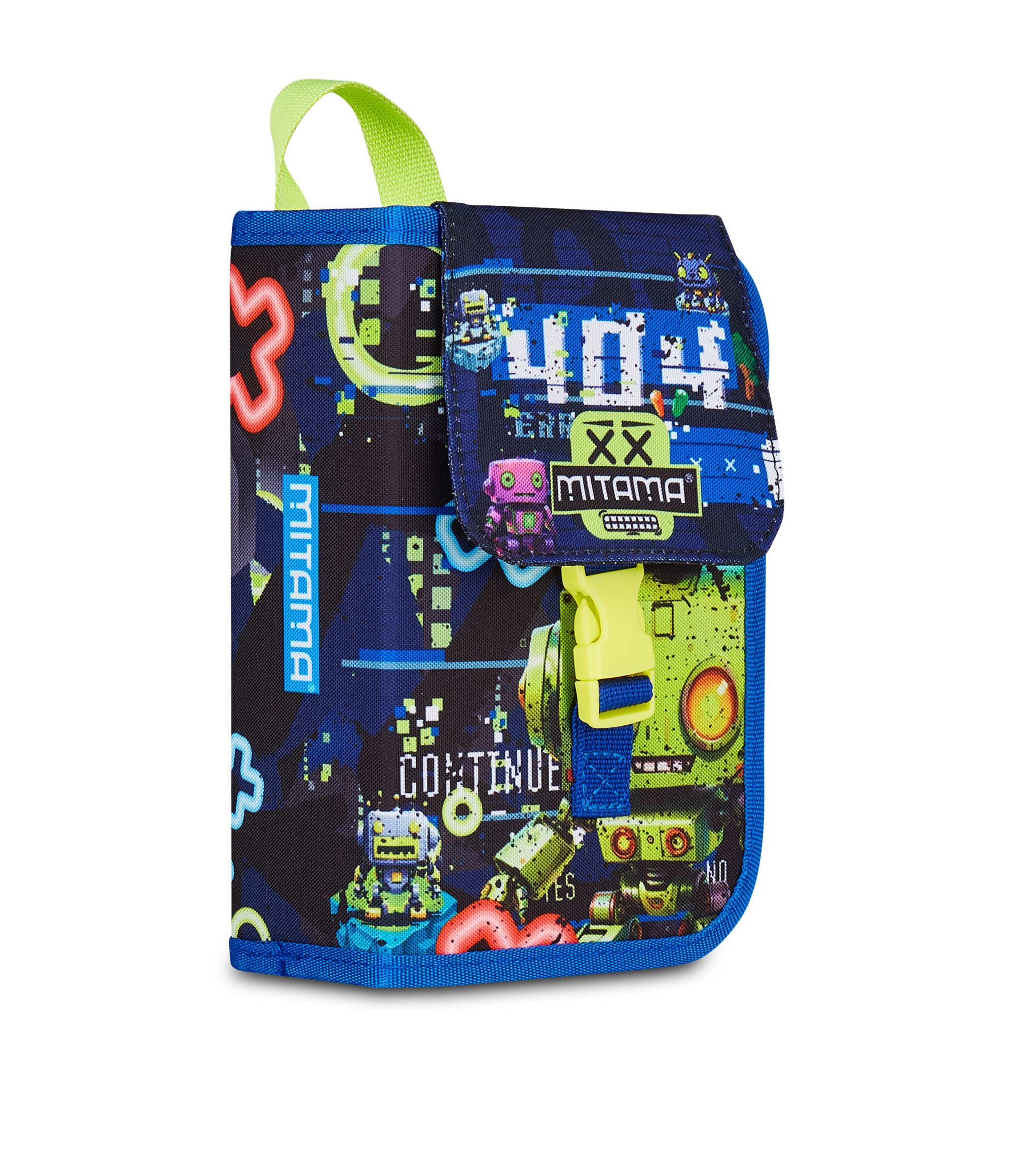 mitama-astuccio-scuola-4-zip-blu-triplo-scomparto-completo-di-penne-e-colori image 2